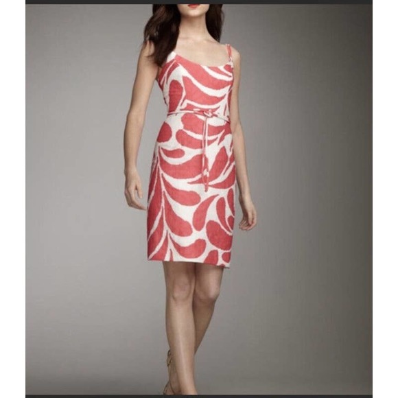 Milly of New York Dresses & Skirts - Milly of New York Paisley Sun Dress Women's Size 8 Pink White Scoop Neck A-Line